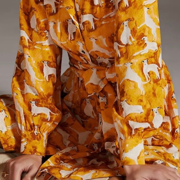 Maeve Mini Shirt dress Anthropologie dog print new with tags sold out xtra small - Picture 5 of 10